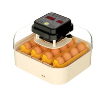 Le plus récent incubateur d'oeufs de poule entièrement automatique vente en ligne 16 oeufs 12v 220v oeufs à couver