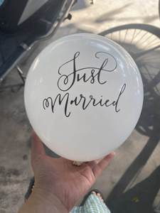 Striscioni 'Just Married', Bandiere, Accessori per Foto, Palloncini Giganti in Lattice con Elio, Nappe, Fiori di Seta, Ghirlande e Nastri per Forniture per Feste di Matrimonio - Product Image 5