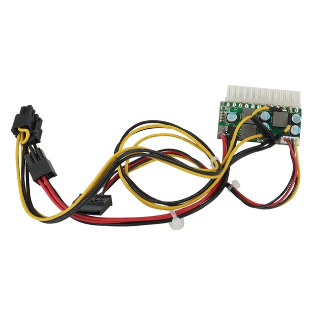 PCI-E 6PIN Male Output DC 12V 300W DC-ATX-300W 24Pin PICO ATX Switch PSU Power Supply Module