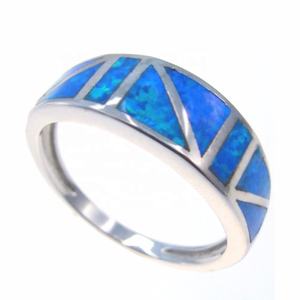 Anello in <span class=keywords><strong>Argento</strong></span> Sterling <span class=keywords><strong>925</strong></span> con Opale Messicano all'Ingrosso, Gioiello Classico con Pietra per Matrimonio, Fidanzamento, Anniversario, Prezzo <span class=keywords><strong>al</strong></span> <span class=keywords><strong>Grammo</strong></span> - Product Image 4