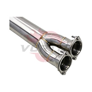 Vortex Stainless Steel Mirror Polished Single Midpipe for M3 F80/M4 F82 S55 High Performance TIG Welded Racing <b>Exhaust</b> - Product Image 5