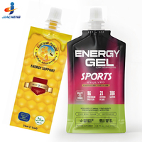 Sachets vides de suppléments de gel énergétique liquide à impression personnalisée, pochette d'emballage avec boîte
