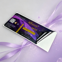 Etiqueta Autoadhesiva Personalizada para Botellas de Cosméticos, Color Morado, Negro y Dorado, Lámina Mate Impermeable, Etiqueta para Frascos de Belleza con Código QR