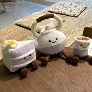 Teiera bambola <span class=keywords><strong>Taro</strong></span> torta tazza di tè bolla tazza di tè con dolce dolce <span class=keywords><strong>Taro</strong></span> giocattoli di peluche torta bambola tazza di peluche - Product Image 3