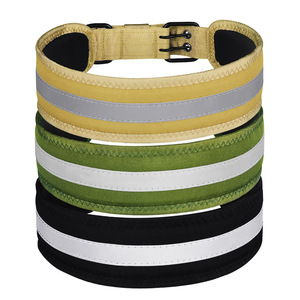 2025 nuevo diseño de nailon reflectante grueso suave acolchado Collar de entrenamiento para perros grandes Super ancho Pit Bull Dog Collar - Product Image 1