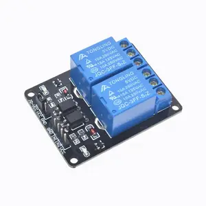 Module de relais 5V 2 canaux Module de relais 2 voies 2CH déclenché de bas niveau avec extension d'optocoupleur pour Arduino ARM PIC AVR DSP