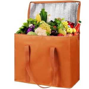 Bolsas Térmicas Aisladas Resistentes y Reutilizables con Logotipo Personalizado, para Entrega de Alimentos y Compras - Product Image 1
