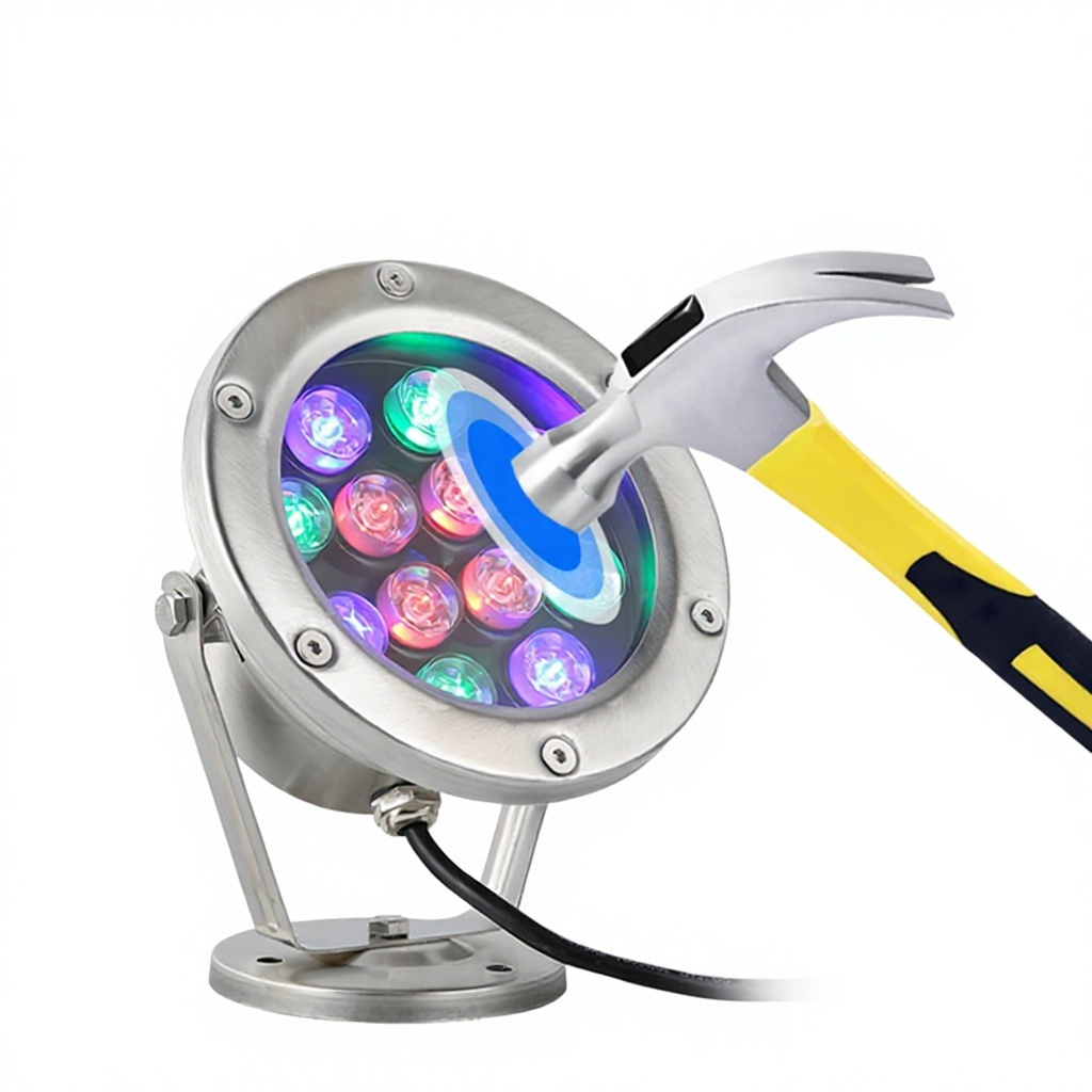 Stainless Steel IP68 Waterproof RGB LED Pool Light Underwater Lamp for Swimming Pool & Fountain