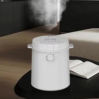 Nouvel Humidificateur sur Pied Mini à Bouton Rotatif 2026 KC Humidificador LED en Acier Inoxydable, Humidificateurs à Brume Chaude et Désinfection