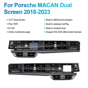 NaviHua for Porsche Macan 2018 2024 Dual Screen New Design Android Car Radio Copilot Entertainment Passenger Carplay Navigation - Product Image 5