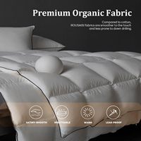 Couette en duvet d'oie/canard biologique en gros Couette d'hiver pour Queen/King à usage domestique inspirée de l'hôtel Hilton