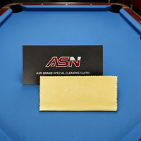 Serviette de billard R-CGB ASN, sans peluches, résistante, détachante, réutilisable, peu encombrante, 4 couleurs pour le snooker, vente en gros OEM ODM