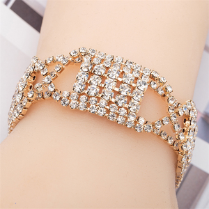 ESTILO ÚNICO DE ORO mujer diamante tenis pulsera para mujer - Product Image 3