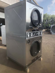 20KG çamaşır makinesi gaz kurutucular çamaşır yıkama makinesi ve kurutma ticari jetonla çalışan ön yükleme - Product Image 6