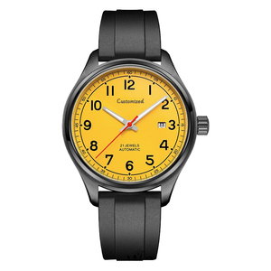 Montres mécaniques automatiques pour hommes, bracelet en cuir, verre saphir, série loisirs, montre-bracelet pour hommes - Product Image 3