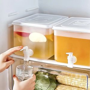 Distributeur d'eau glacée bouilloire froide avec robinet, bouteille de citron, bouilloire à fruits, théière de fruits fraîche, boîte de réfrigérateur, bouteille de citron, 1.2 l - Product Image 4