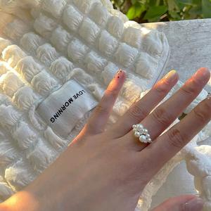 Bague en argent sterling 925 Wenchi avec perle, pour femme, haut de gamme, tendance, personnalisée, incrustation de zircon exquise, 18K - Product Image 3