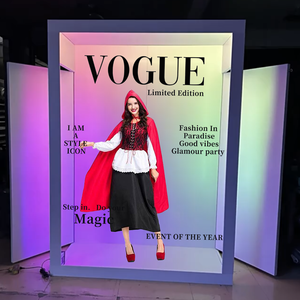 Kit de photomaton UNIV DIY 360 Magazine - Ensemble complet Panneaux en PVC Lumières LED Options de cadre personnalisé SLR/Appareil photo/iPad pour mariage - Product Image 6