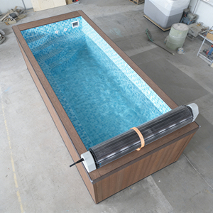 Easy Assembly Above Ground Pool with Reinforced Wood <b>Frame</b> and User-Friendly Filter Pump Setup Pool - Product Image 2