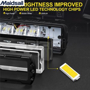 ไฟทำงาน LED กำลังสูง W132 48W ขนาด 6 นิ้ว สำหรับรถบรรทุก SUV ATV 4X4 สภาพใหม่ สี 6000k สำหรับอุปกรณ์เสริมมอเตอร์ไซค์ LED - Product Image 6