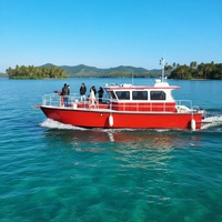 Bateau de lutte contre les incendies en aluminium Dookyu 13m, certifié CE, bateau de sauvetage à grande vitesse pour les services maritimes et fluviaux, vente directe d'usine