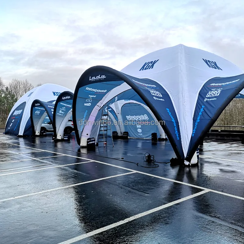 Grande tenda gonfiabile su ordinazione dell'automobile di lusso di rendimento elevato con la tenda gonfiabile della cupola di Logo per all'aperto