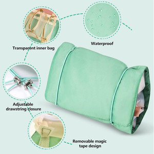 Large Capacity 4-in-1 Folding <b>Cosmetics</b> Storage <b>Bag</b> <b>Travel</b> Toiletry <b>Cosmetic</b> Organizer Makeup <b>Bag</b> - Product Image 3
