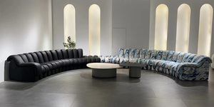 Sofá Serpiente de Gran Venta y Creatividad para Lobby de Hotel Sofá de Cuero Diseño Italiano Sillón para Villa Sofá Moderno para Sala de Estar - Product Image 6