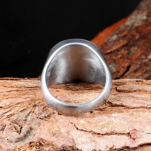 Commercio All'ingrosso Della Fabbrica Nero Mens Anello in <span class=keywords><strong>Acciaio</strong></span> <span class=keywords><strong>Chirurgico</strong></span> Bussola Anello - Product Image 3