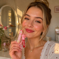 Nouvelle Tendance : Rouge à Lèvres Liquide Mat Végétalien Personnalisable avec Porte-clés – Design Mignon et Portable