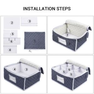 Boîte de rangement matelassée en feutre pour vaisselle, protection et transport – Nouveauté 2023, vente chaude - Product Image 5