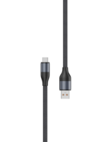Cable de Datos USB Tipo-C a USB 2.0 de 1M, Cobre Puro y Trenzado de Nailon, Carga Rápida de 6A para Teléfonos Móviles
