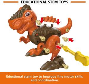 Take Apart Dinosaur Toys for Kids-Ensemble de dinosaures avec perceuse électrique, jouets d'apprentissage STEM pour les enfants de 3 à 7 ans - Product Image 2