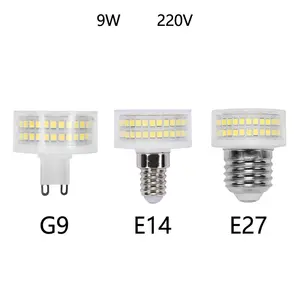 Керамическая светодиодная лампа G9 E14 E27 в виде грибов, 220 В, 9 Вт