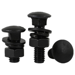 Perno de Carrocería de Acero Inoxidable 304 316 410 Grado 8, Negro, Rosca Fina, Cabeza Cuadrada, con Tuerca Hexagonal - Product Image 4