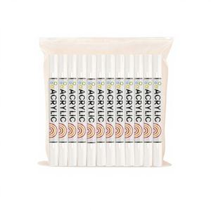 BXY MK-01 <span class=keywords><strong>Pennarello</strong></span> Acrilico Monocromatico a Doppia Punta per Pittura Diretta a Liquido, Impermeabile, ad Alta Coprenza, Impilabile - Product Image 1