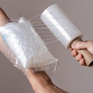 Película Elástica con Asa, Envoltura Segura para Tatuajes y Compresas de Hielo, Película Retráctil Autoadhesiva para Entrenamiento Deportivo, Fijación de Hielo en Deportes - Product Image 5