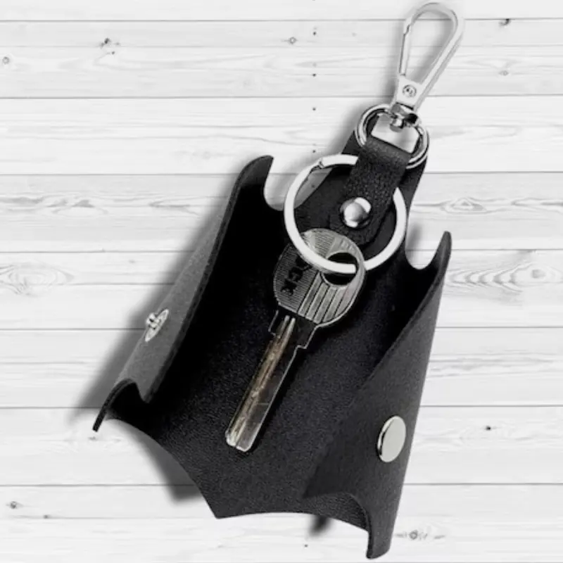 Bat Shaped Keychain Wallets Holder PU Leather Men's Wallet Car Key Pouch Key Organizer Handbag Pendant Charming