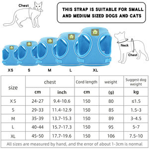 Arnés Ajustable para Mascotas de Malla Transpirable de Poliéster con Reflectivo, Correa Reflectante para Perros y Gatos, Collar para Cachorros y Gatos - Product Image 4