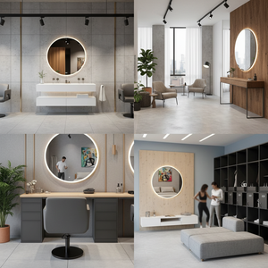 Hot Selling Modern Glass LED Wall <b>Mirror</b> Salon Bedroom Bathroom Hotel Mall Apartment Supermarket Gym Hospital Commercial Use - Product Image 2