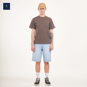 เสื้อยืดผู้ชายโอเวอร์ไซส์ยอดนิยม100% 200-210 GM แขนสั้นสไตล์สตรีท - Product Image 1