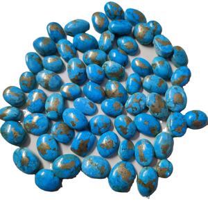 Exclusive Wholesale Price AAA+ Quality Magnesite Turquoise <b>Loose</b> <b>Gemstone</b> Cabochons Lot for Making Jewelry - Product Image 1