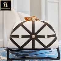 Italie minimalisme extérieur Designer canapé chaise ensemble doux blanc velours fauteuil pour villa