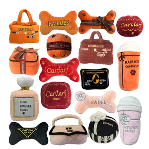 Wholesale Dog Toys Luxury Plush Customized Puppy Birthday Gifts Small Medium Large Dog Designer Squeaky Toys