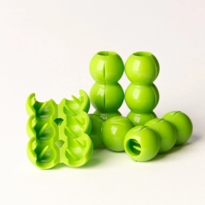 คลิปหนีบผมที่มีสีสันบนลูกปัดสำหรับการต่อสายรัดพลาสติกสำหรับเด็ก - Product Image 3