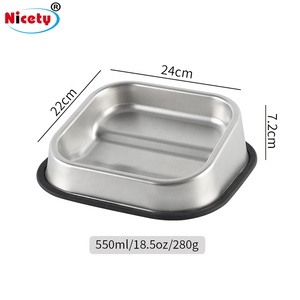 Mangkuk Makanan Hewan Peliharaan Stainless Steel Hot <span class=keywords><strong>2026</strong></span> Slow Food Bowl Desain Baru Logo Kustom untuk Melindungi Tulang Leher Hewan Peliharaan - Product Image 4