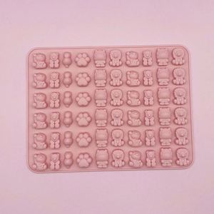 High-Temperature Food-Grade Silicone Sugar <b>Mold</b> QQ Spot Cartoon Animal Soft Candy <b>Mold</b> Wholesale Baking Utensils for Cakes - Product Image 2