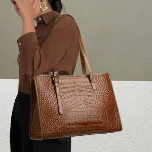 Bolsos personalizados de fábrica nuevos de alta calidad con patrón de cocodrilo para mujer, bolsos de mensajero para mujer, bolsos de hombro para mujer - Product Image 2