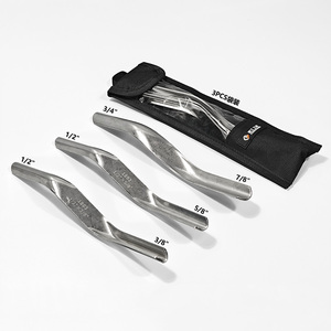 3pcs bù đắp cờ lê thiết lập Chrome vanadi thép góc cạnh cờ lê Kit với lưu trữ Pouch cho sửa chữa cơ khí bùn scraper - Product Image 1