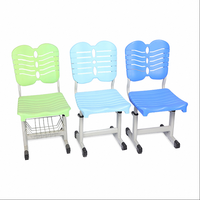 Chaises d'école individuelles réglables en hauteur, modernes, en plastique de haute qualité, durables, bleu-vert, pour chambre à coucher, vente en gros Hanru HR2502